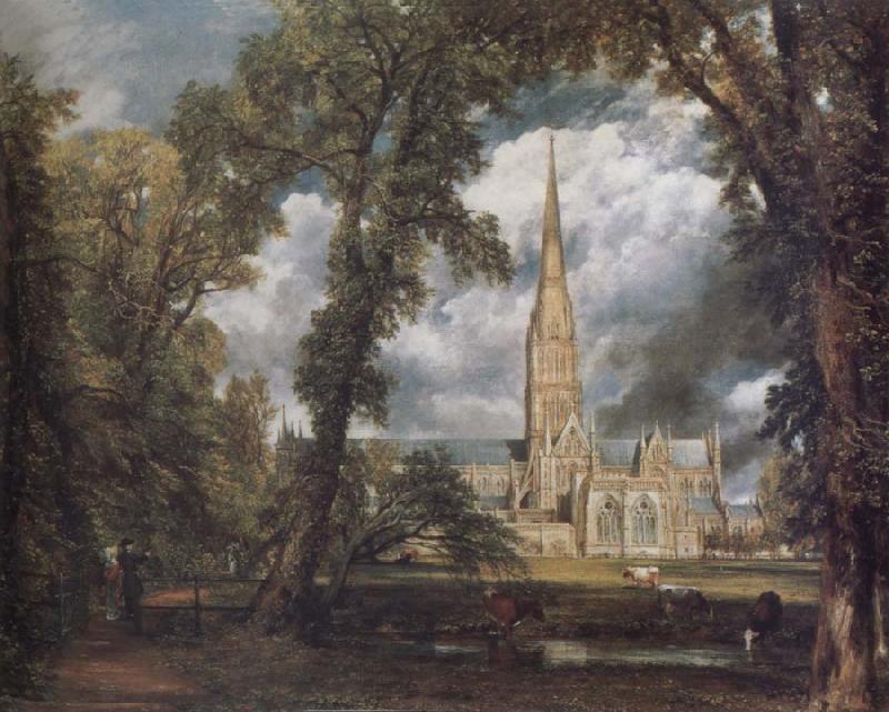 John Constable Salisbury Cathedral from the Bishop's Grounds France oil painting art